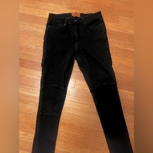 NWOT Boulder Denim Skinny Fit Black climbing jeans size 25